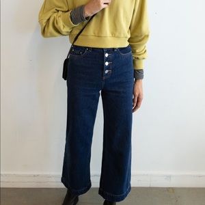 Oak and Fort wide leg Jean